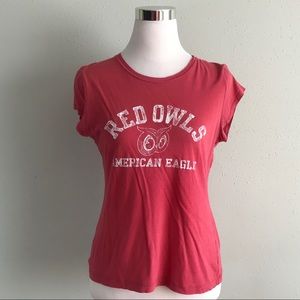 Vintage red American eagle grafic tee